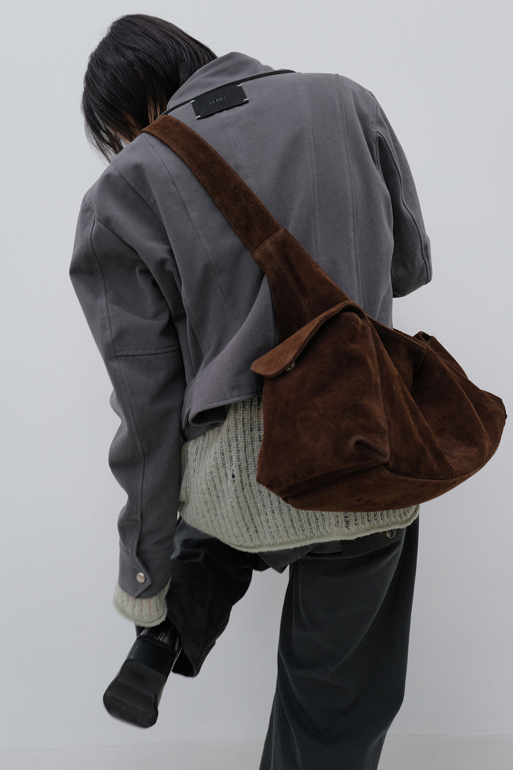 Deinet - Deinet Belted Cotton Jacket (Charcoal) product image 11 | TRAB K-Fashion Australia
