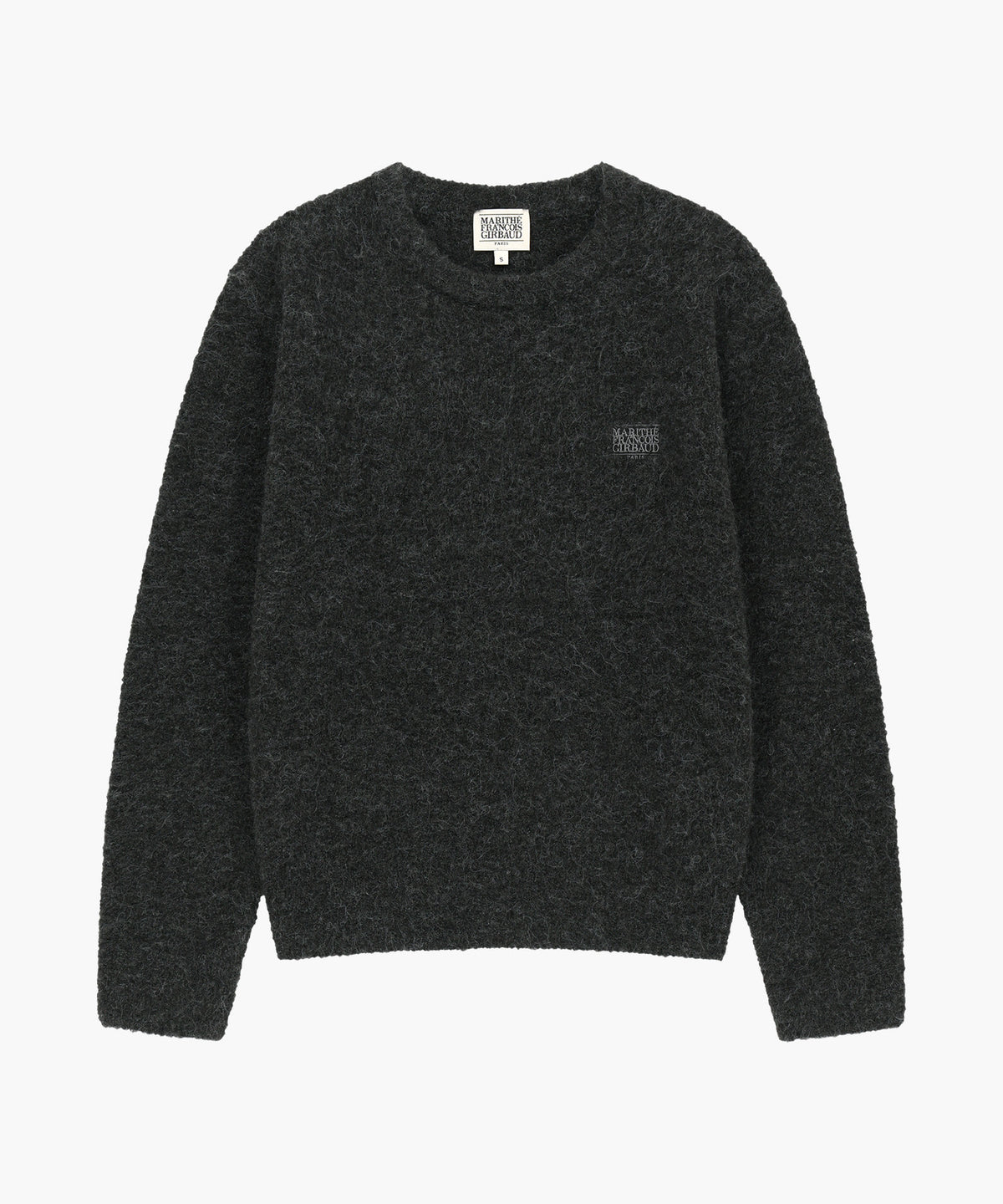 Marithe & Francois Girbaud - Small Classic Logo Boucle Knit Pullover (Charcoal) product image 5 | TRAB K-Fashion Australia