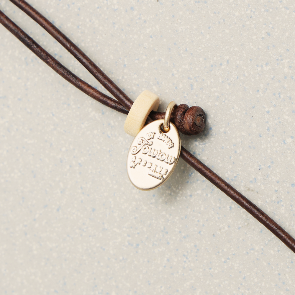 Towtow Archive - Star Egg Necklace (Brown) product image 4 | TRAB K-Fashion Australia