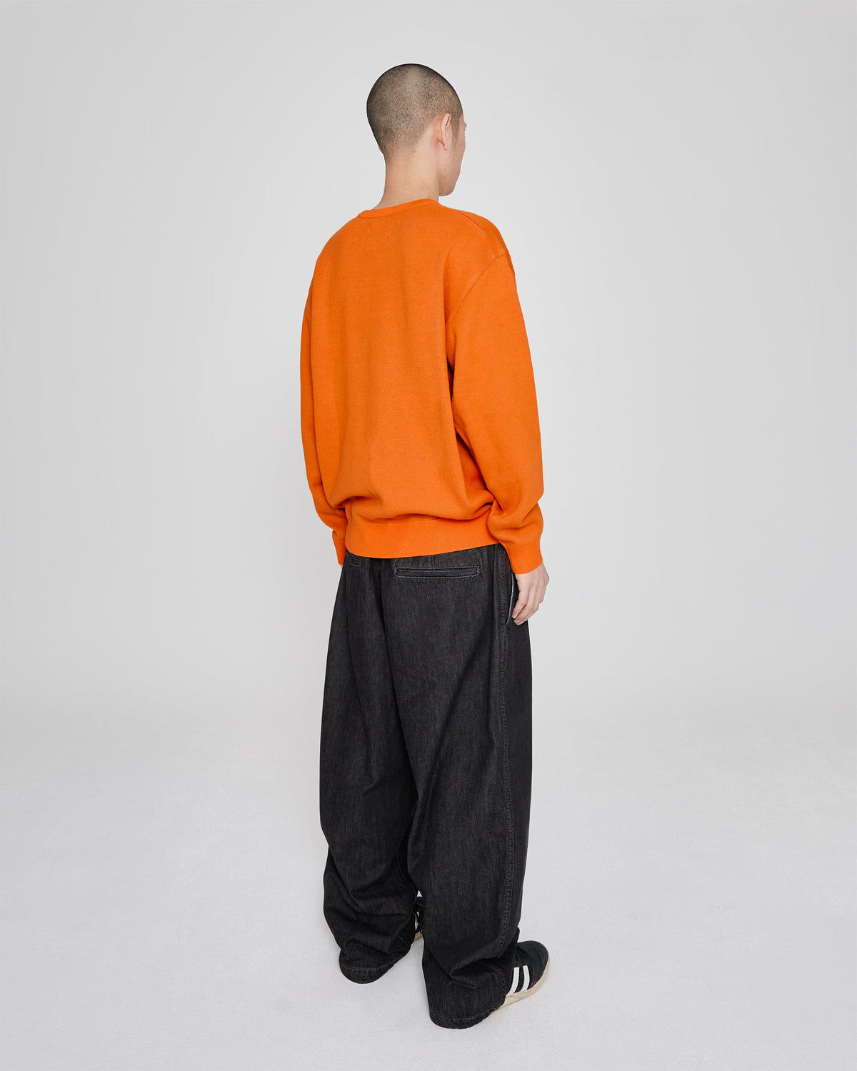 yeseyesee - Snail Logo Long Sleeve Knit Pullover (Orange) product image 9 | TRAB K-Fashion Australia