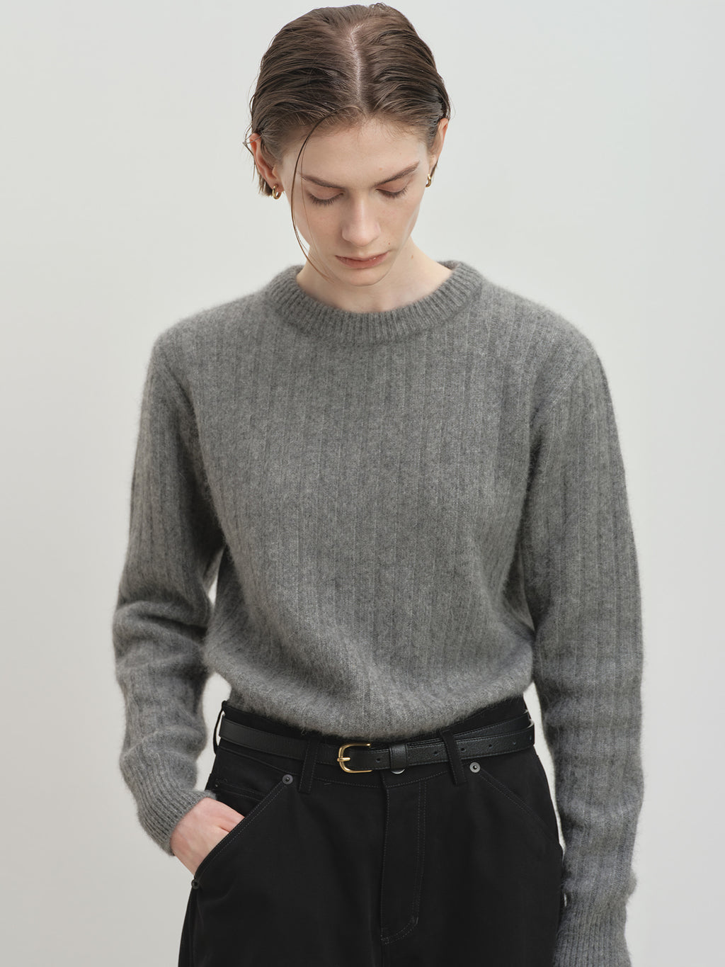Tonywack - Wide-Leg Cotton Work Pants (Black) product image 6 | TRAB K-Fashion Australia