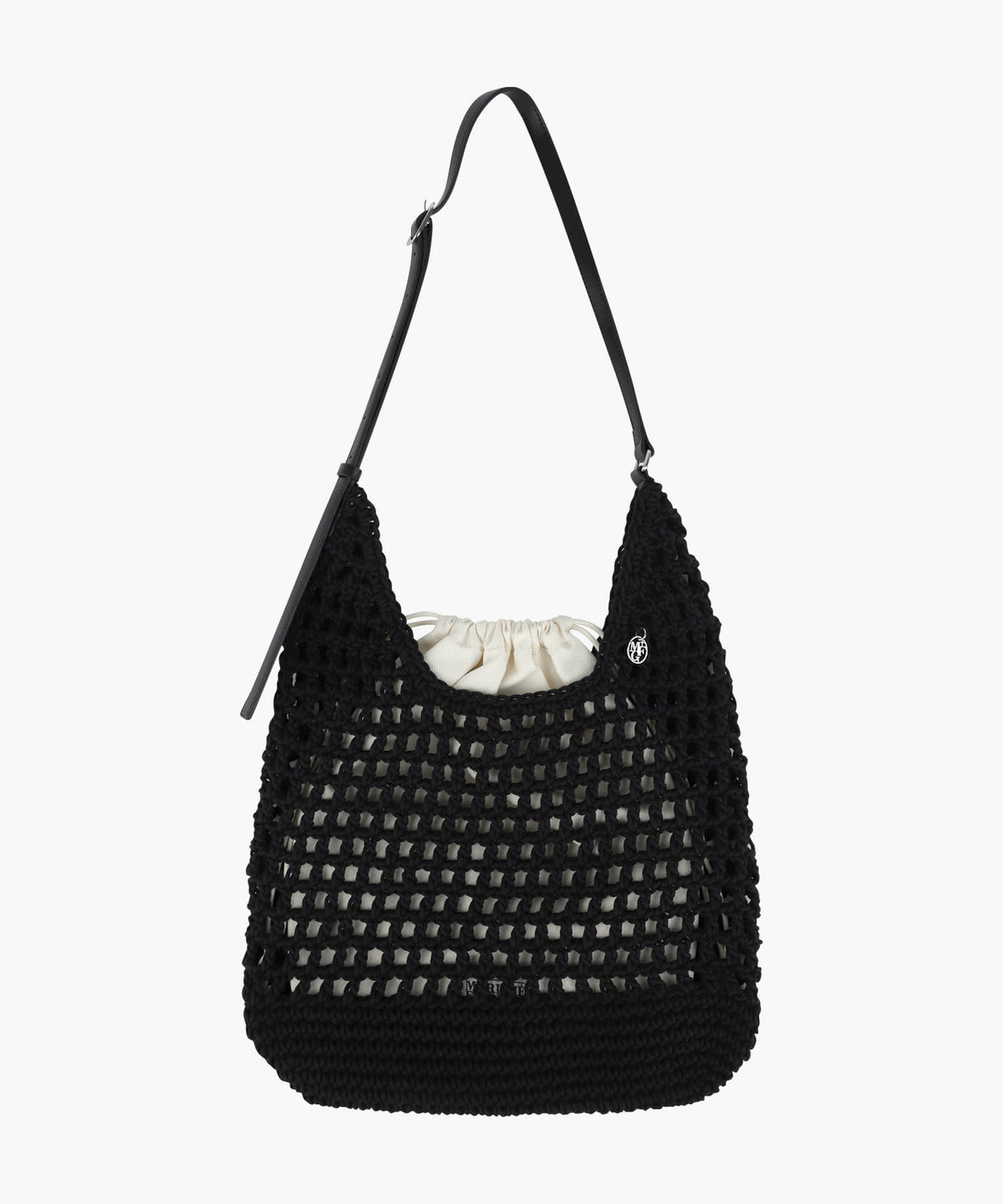 Marithe & Francois Girbaud - Macrame Hobo Bag (Black) product image 1 | TRAB K-Fashion Australia