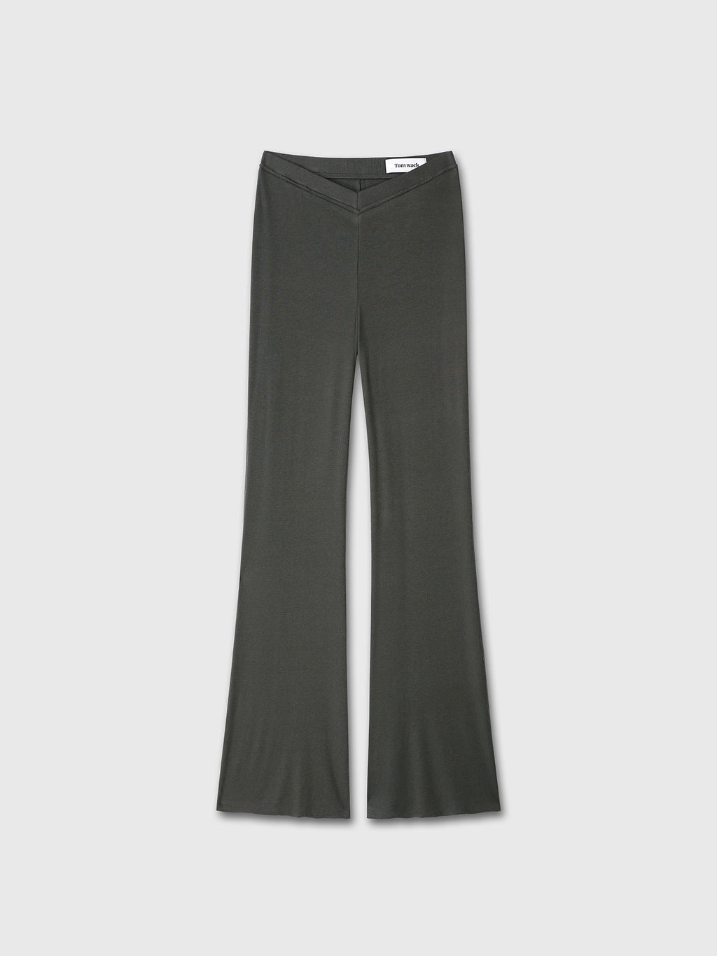 Tonywack - Tencel Ribbed Flared Pants (Olive Charcoal) product image 7 | TRAB K-Fashion Australia