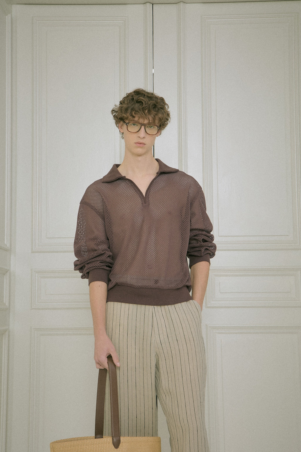 Stu - Stripe Linen Pants (Beige) product image 7 | TRAB K-Fashion Australia