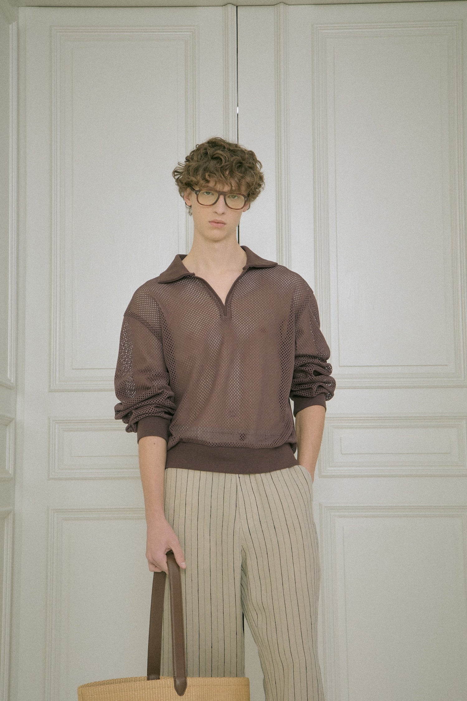 Stu - Stripe Linen Pants (Beige) product image 7 | TRAB K-Fashion Australia