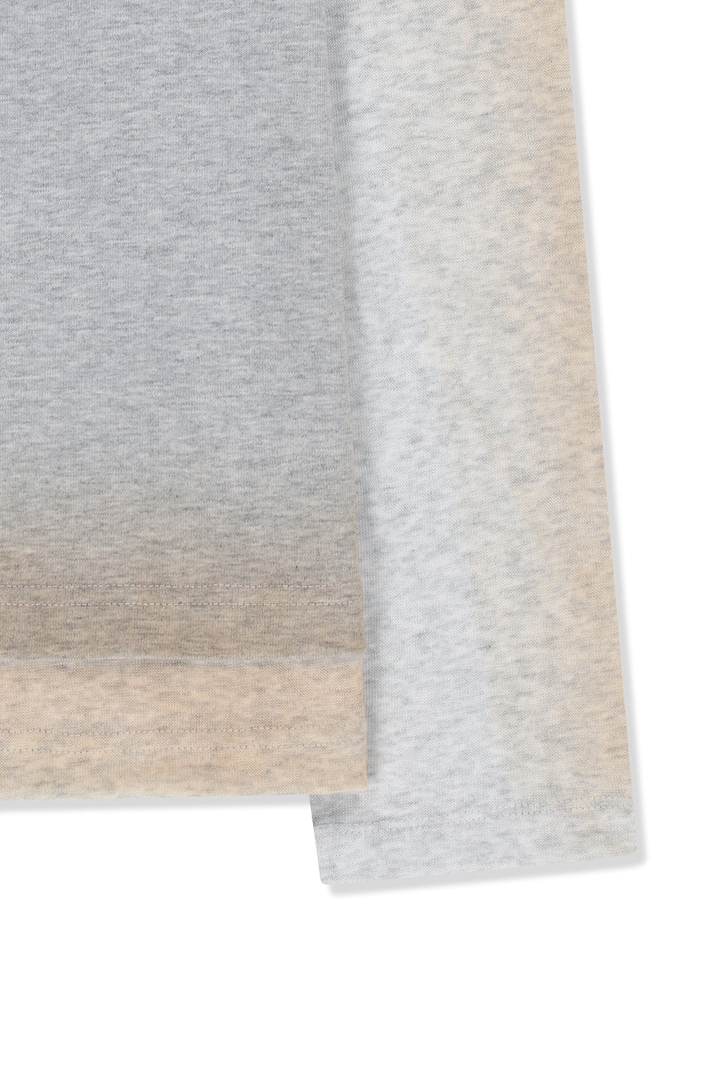 Matin Kim - Dust Washed Logo Layered Top (Grey) product image 5 | TRAB K-Fashion Australia