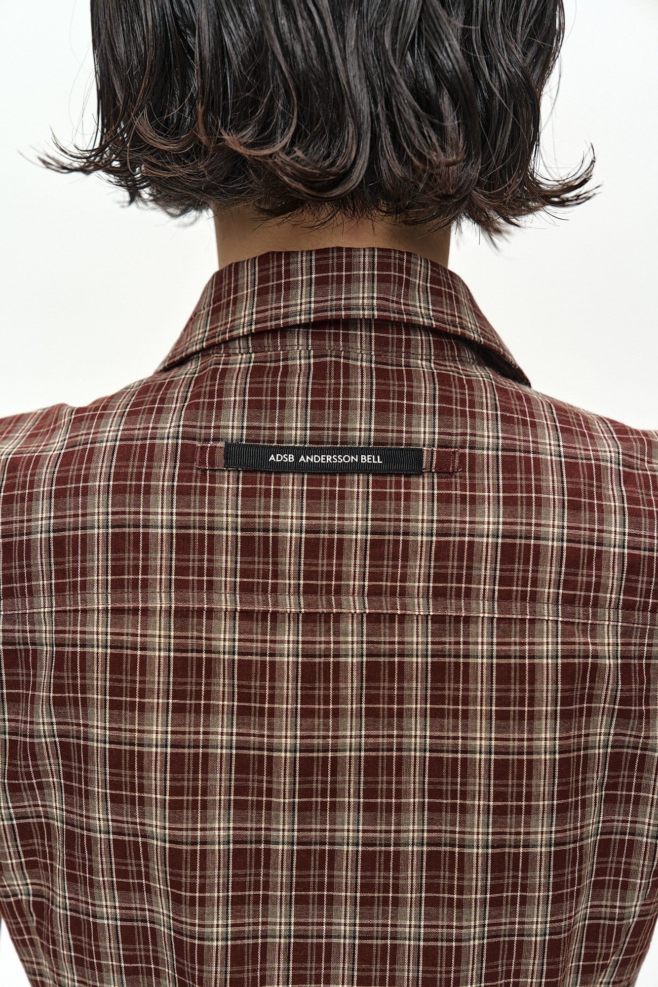 Andersson Bell - [Pre-Order – Ships June 8] Check Sleeveless Shirt (Brown) product image 8 | TRAB K-Fashion Australia