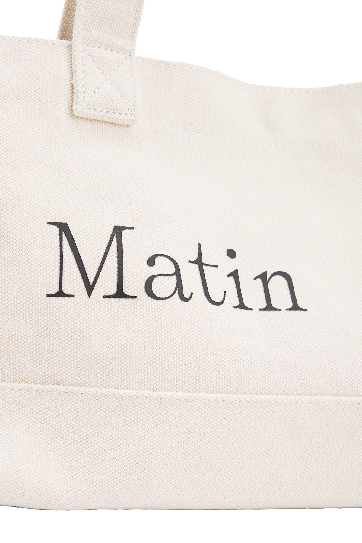 Matin Kim - Matin Logo Canvas Wide Shoulder Bag (Ivory) product image 3 | TRAB K-Fashion Australia