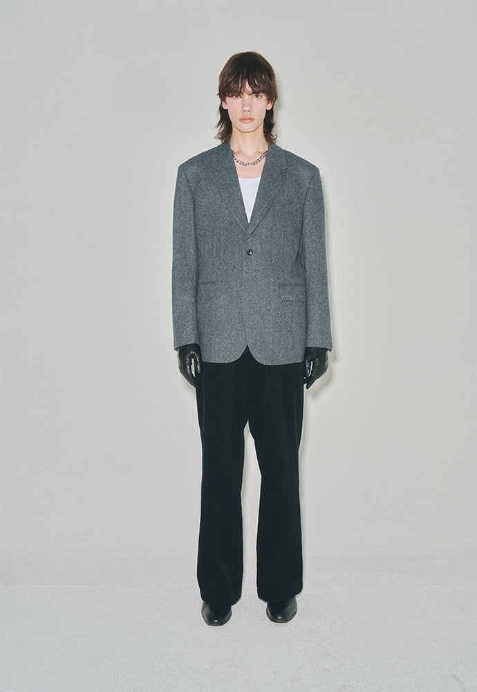 Tonywack - Signature 2-Button Blazer (Donegal Tweed Grey) product image 1 | TRAB K-Fashion Australia