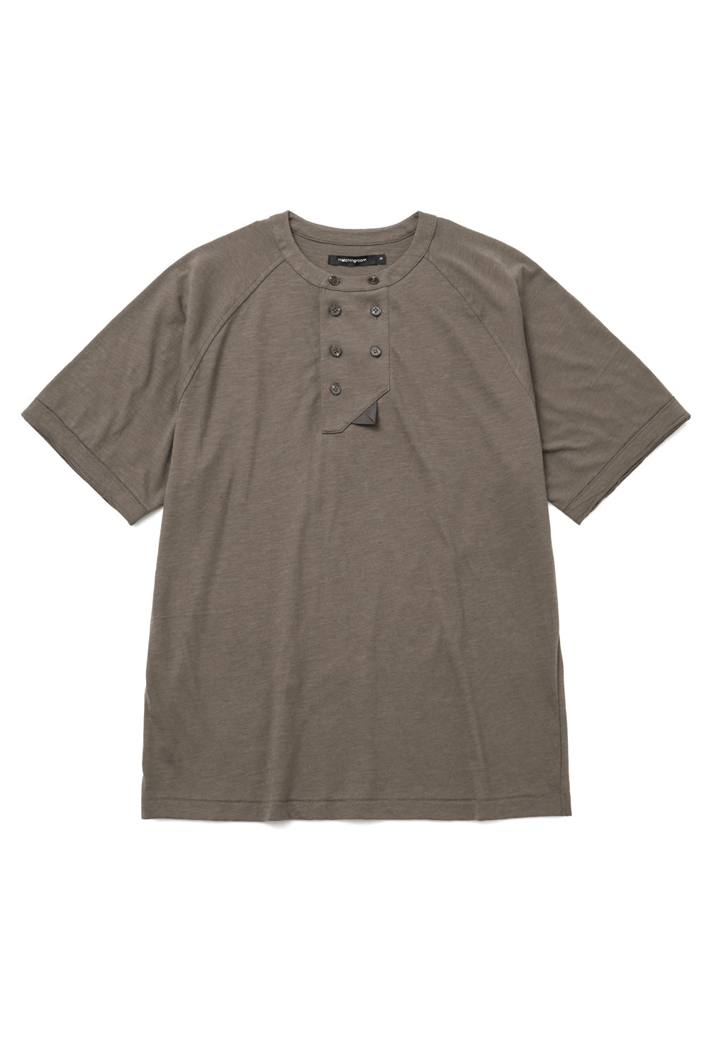 Hatchingroom - Double Breasted Tee Slub (Mud Brown) product image 2 | TRAB K-Fashion Australia