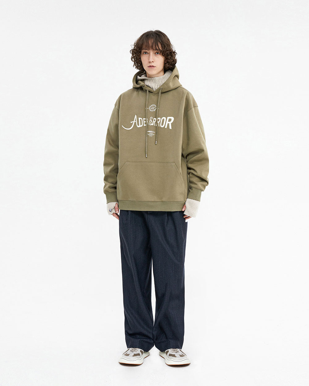 Ader Error - Verif logo hoodie (Beige) product image 4 | TRAB K-Fashion Australia