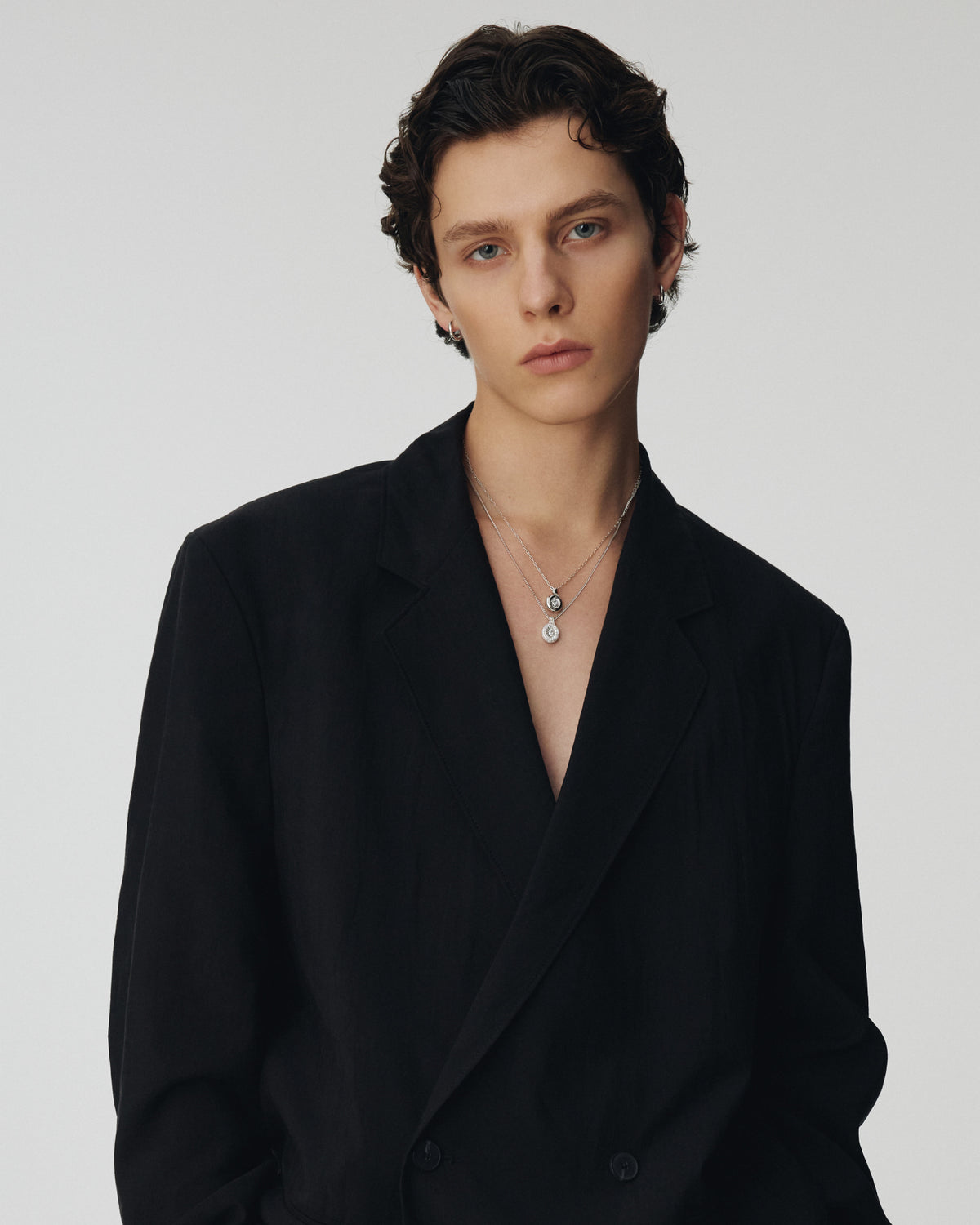 Numbering - Oval Solitaire Pendant Necklace with a Dimensional Frame #3801 product image 6 | TRAB K-Fashion Australia