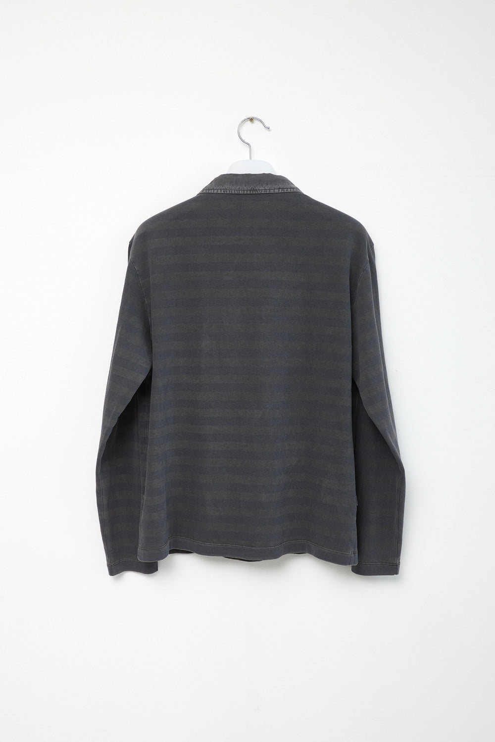 Hatchingroom - VTG Stripe Polo Tee Dyed (Grey) product image 2 | TRAB K-Fashion Australia