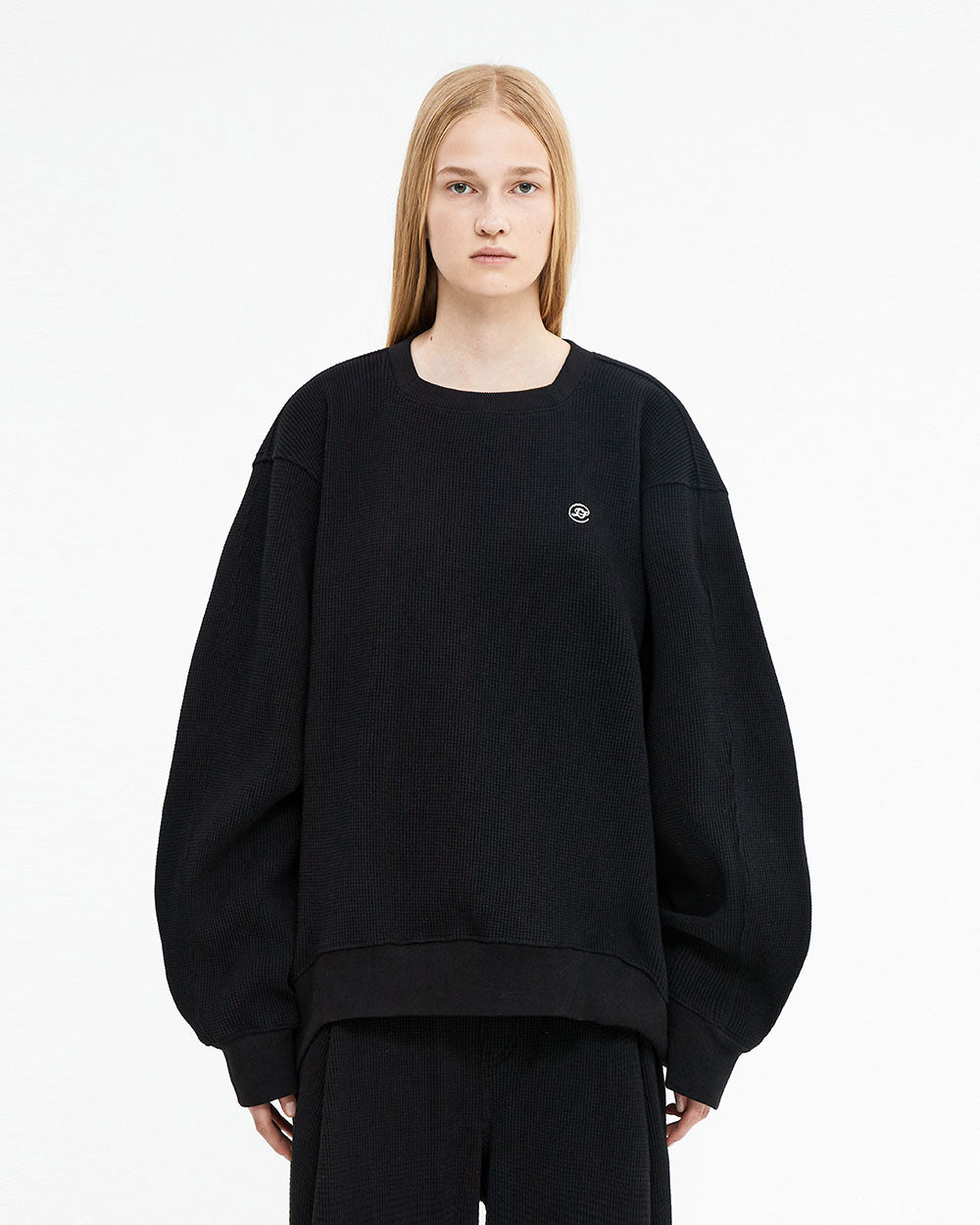 Ader Error - Speric small logo sweatshirt (Noir) product image 1 | TRAB K-Fashion Australia