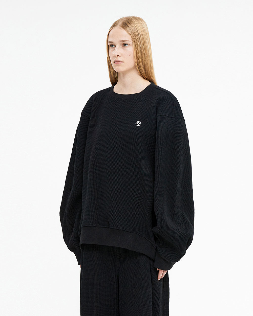Ader Error - Speric small logo sweatshirt (Noir) product image 2 | TRAB K-Fashion Australia