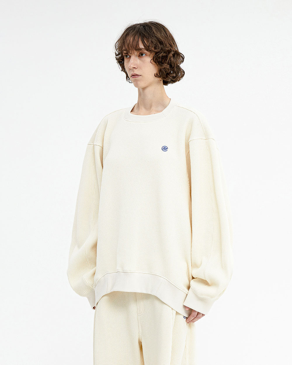 Ader Error - Speric small logo sweatshirt (Ivory) product image 2 | TRAB K-Fashion Australia