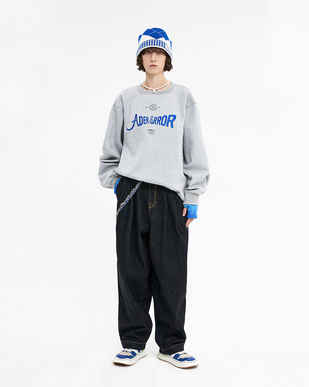 Ader Error - Verif logo sweatshirt (Grey) product image 1 | TRAB K-Fashion Australia