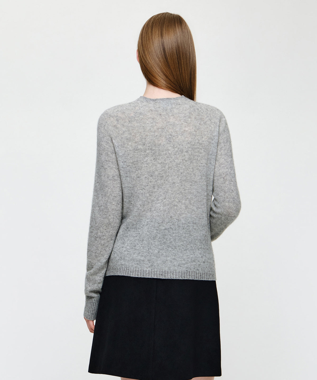 Marithe & Francois Girbaud - Premium Merino Wool Half Neck Knit (Heather Gray) product image 3 | TRAB K-Fashion Australia