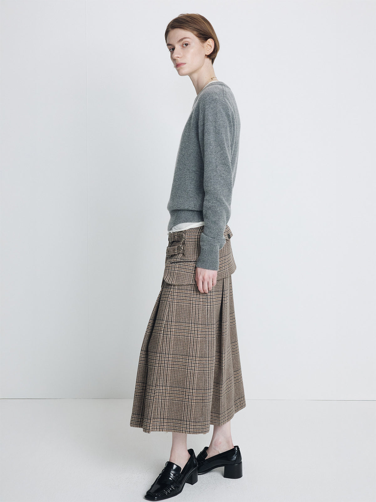 Tonywack - Wool Blend Crew-Neck Knit (Grey) product image 2 | TRAB K-Fashion Australia