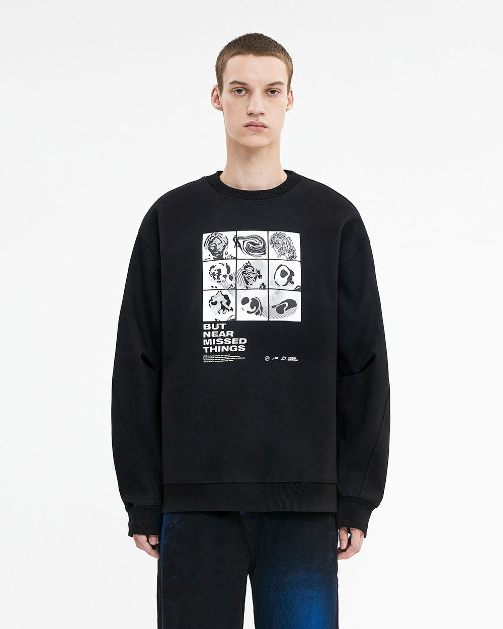 Ader Error - Topian sweatshirt (Noir) product image 1 | TRAB K-Fashion Australia
