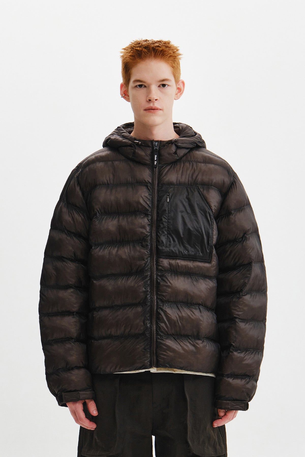 Matin Kim - Cloud Shell Hoody Padding Jumper (Charcoal) product image 6 | TRAB K-Fashion Australia