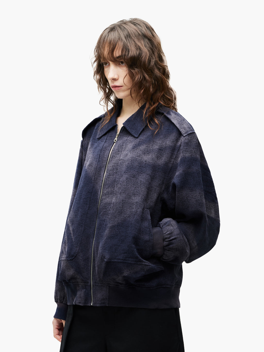 Jiyong Kim - Sun-Bleached Oversized Jacket (Navy) product image 4 | TRAB K-Fashion Australia