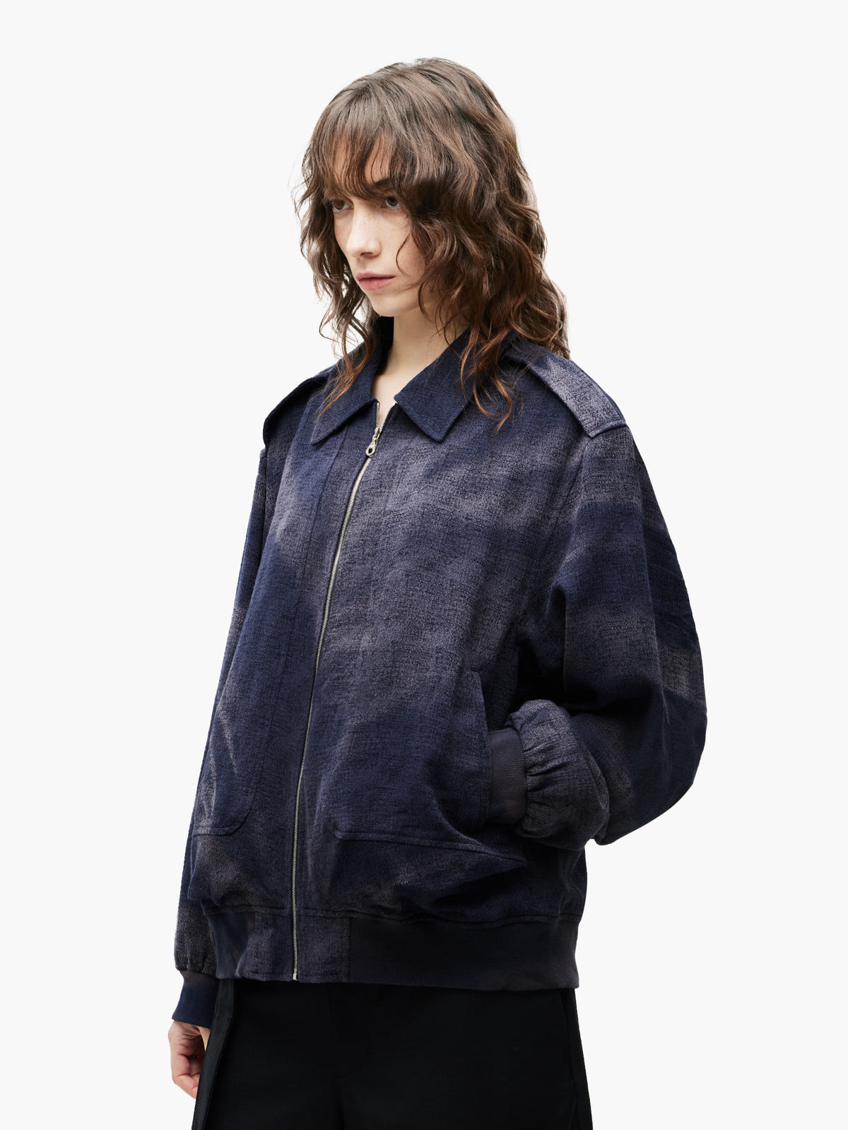 Jiyong Kim - Sun-Bleached Oversized Jacket (Navy) product image 4 | TRAB K-Fashion Australia