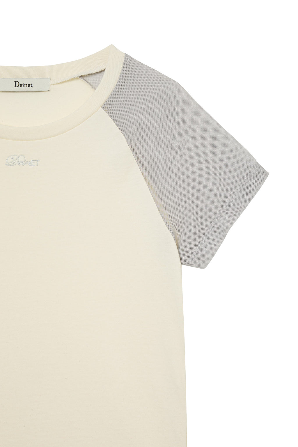 Deinet - Mesh Contrast Raglan T-Shirt (Light Yellow) product image 4 | TRAB K-Fashion Australia