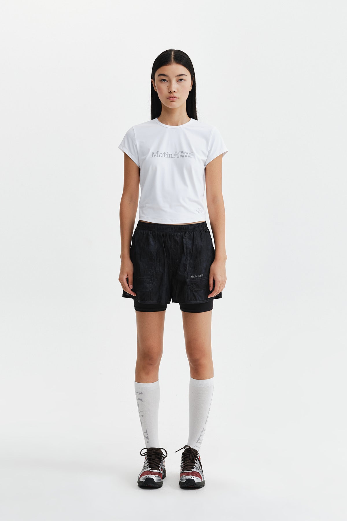 Matin Kim - Matin Pace Motion Shorts (Black) product image 5 | TRAB K-Fashion Australia