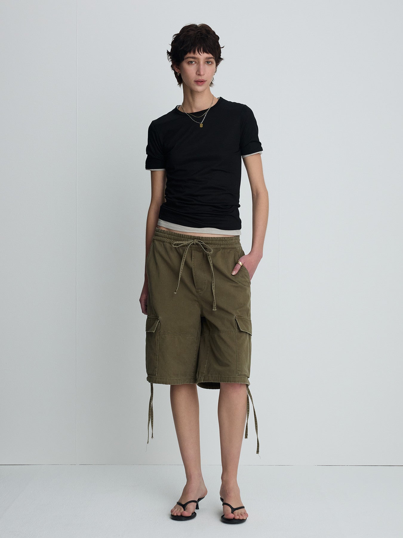 Tonywack - Tencel Short Sleeve T-Shirt (Black) product image 2 | TRAB K-Fashion Australia