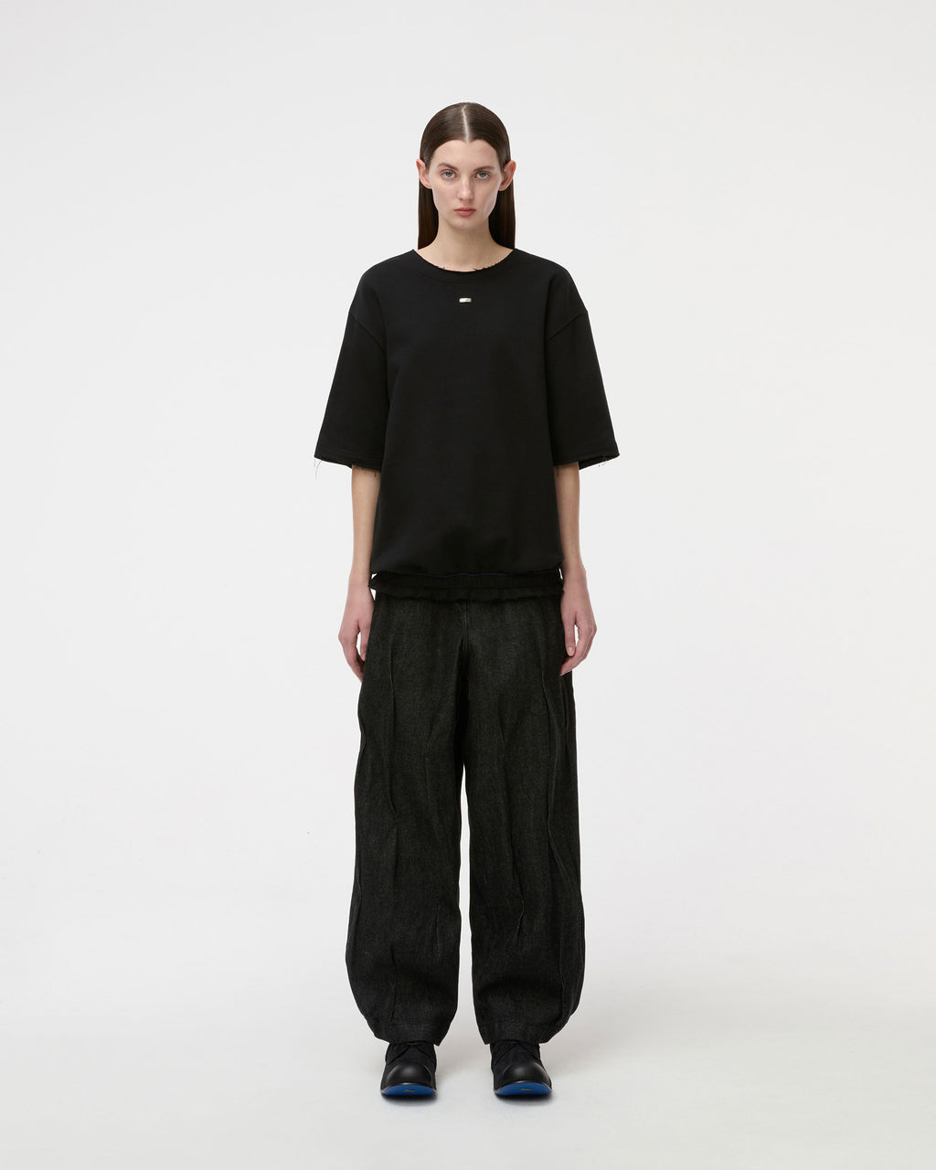 Ader Error - Half Sleeve Sweatshirt Product. 36 (Noir) product image 2 | TRAB K-Fashion Australia