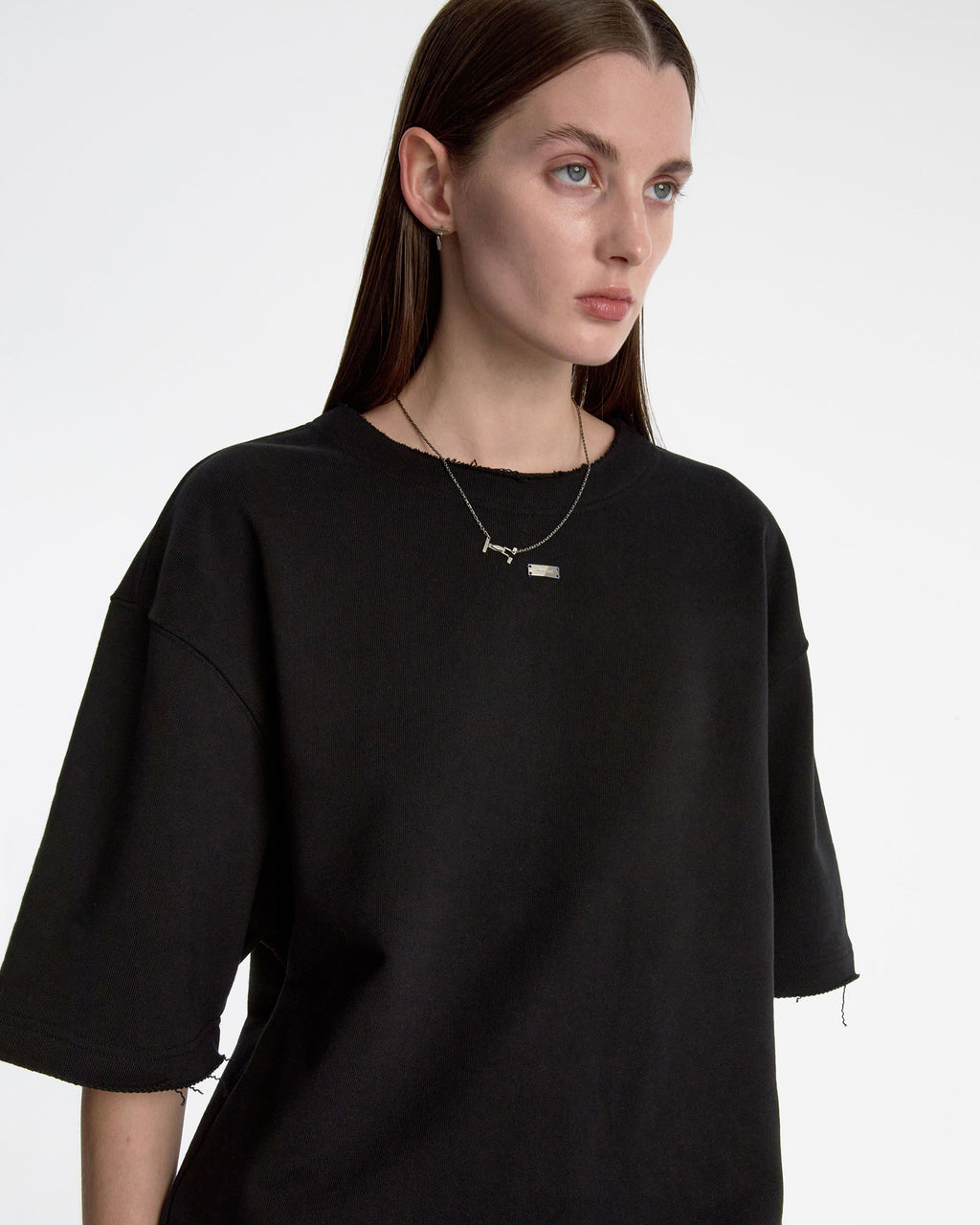 Ader Error - Half Sleeve Sweatshirt Product. 36 (Noir) product image 6 | TRAB K-Fashion Australia