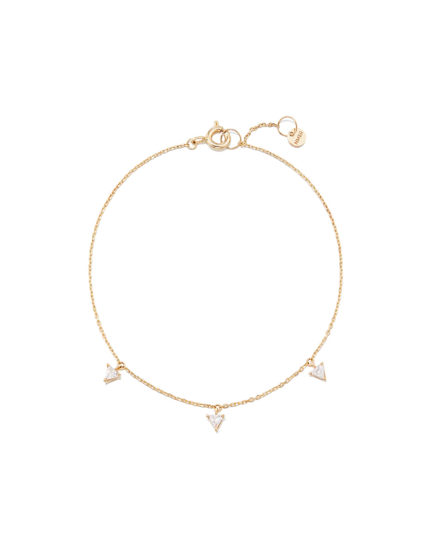 Numbering - Mini Triangle N-dia Charm Bracelet #2905 product image 3 | TRAB K-Fashion Australia