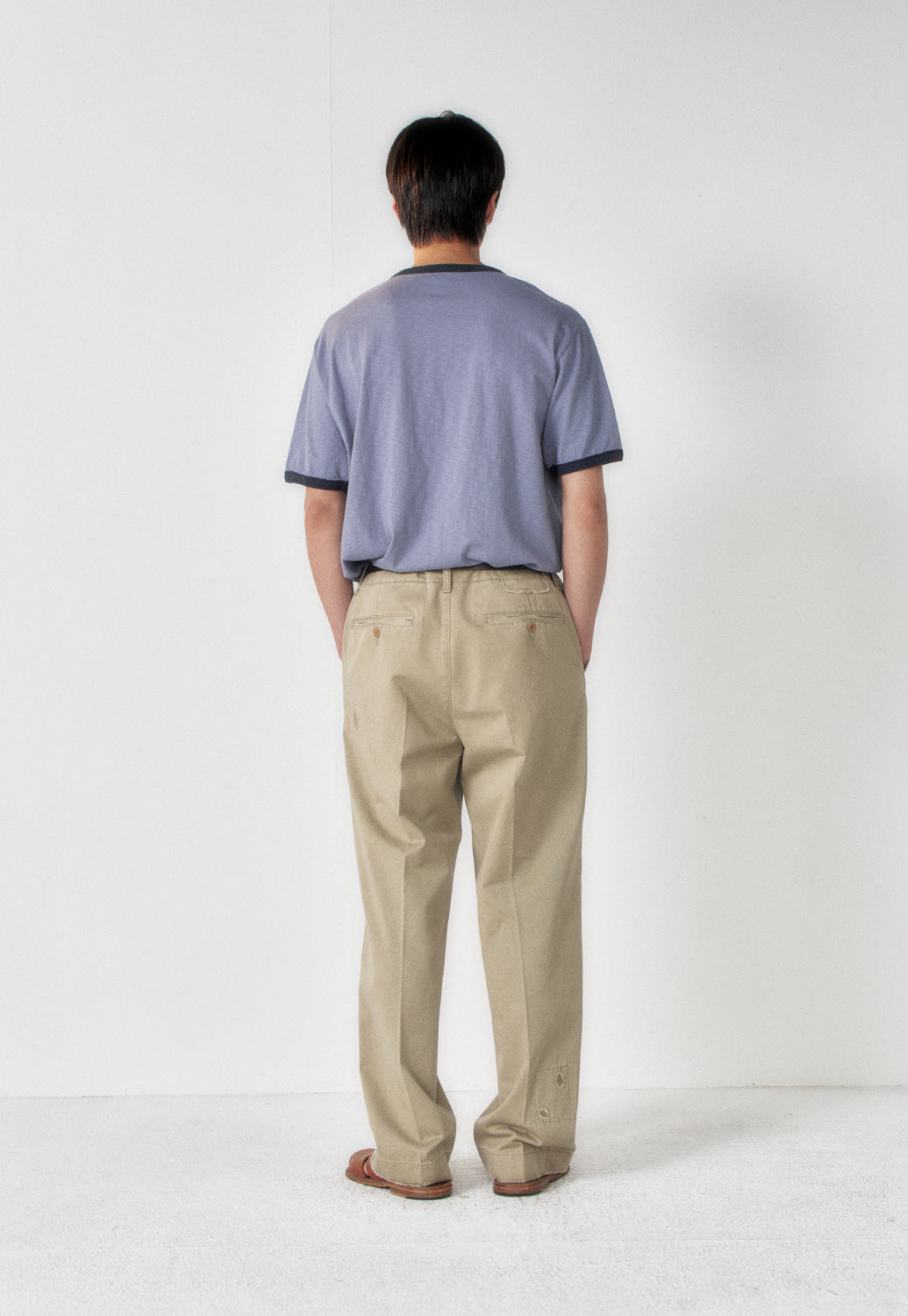 Art if acts - Slub Ringer Tee (Sky Blue/Navy) product image 3 | TRAB K-Fashion Australia