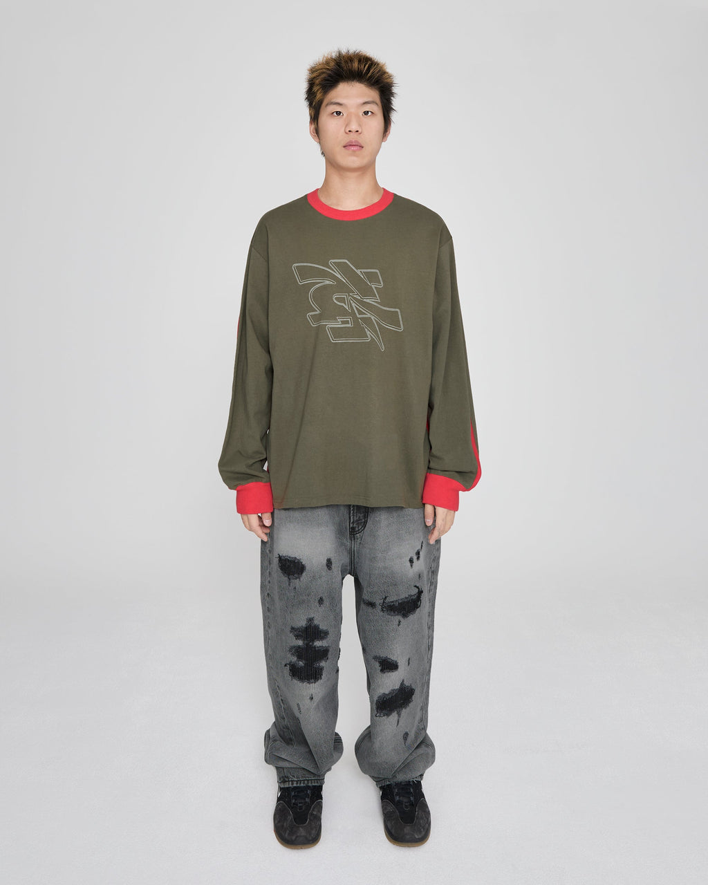 yeseyesee - Side Rib L/S (Khaki) product image 7 | TRAB K-Fashion Australia