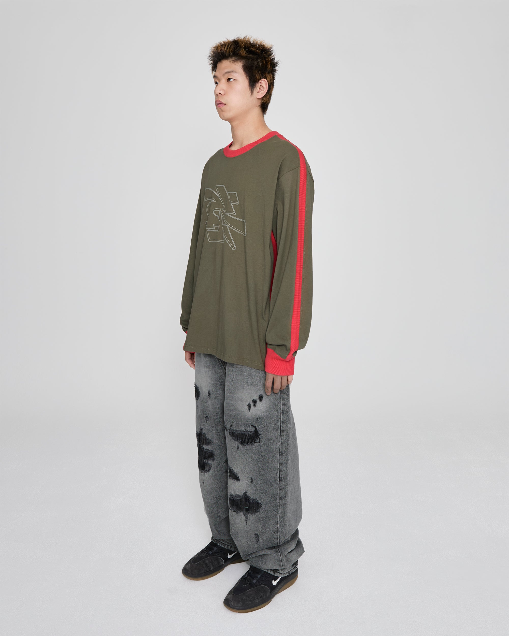 yeseyesee - Side Rib L/S (Khaki) product image 8 | TRAB K-Fashion Australia