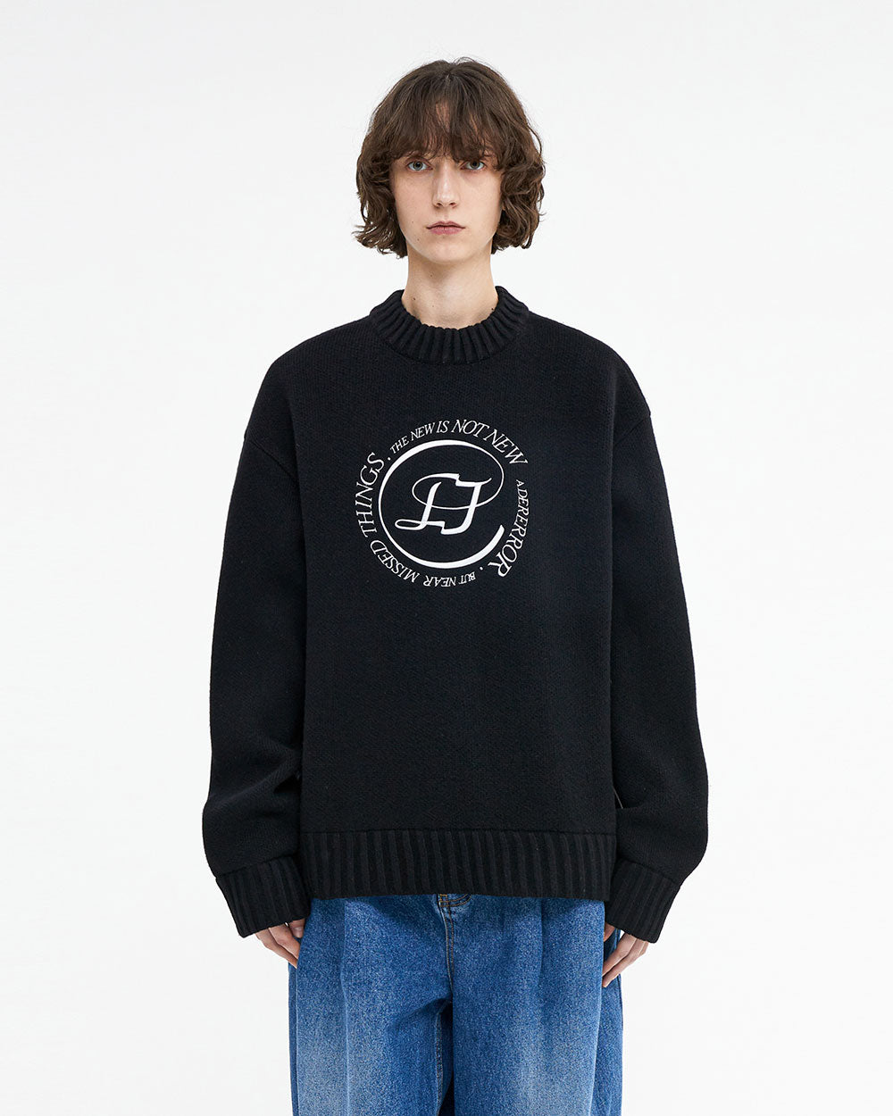 Ader Error - Speric logo knit (Noir) product image 1 | TRAB K-Fashion Australia