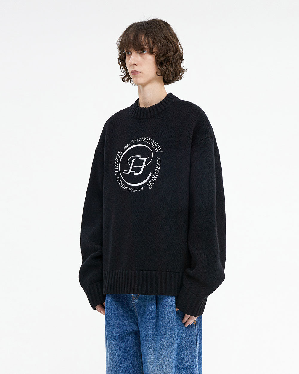 Ader Error - Speric logo knit (Noir) product image 2 | TRAB K-Fashion Australia