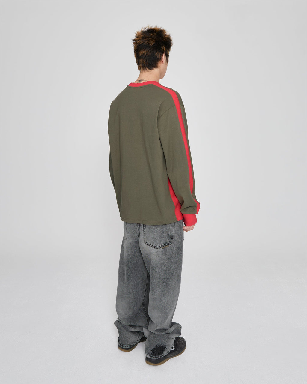 yeseyesee - Distressed 5 Pockets Denim Pants (Bleached Black) product image 9 | TRAB K-Fashion Australia