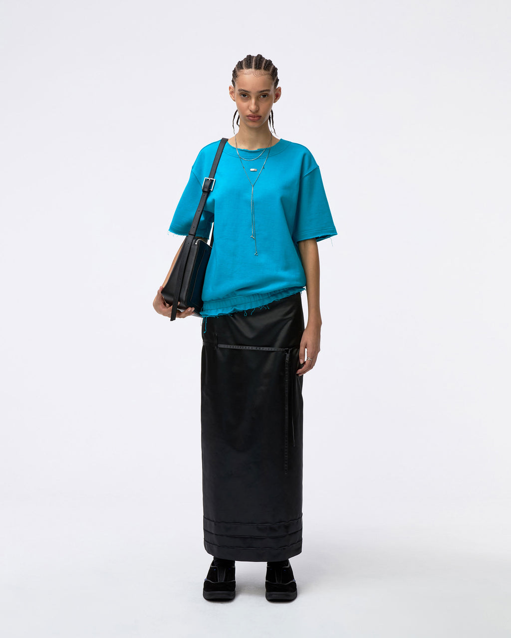 Ader Error - Half Sleeve Sweatshirt Product. 36 (Turquoise) product image 1 | TRAB K-Fashion Australia
