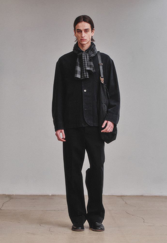 Art if acts - Double Sided Check Scarf (Black/Grey) product image 2 | TRAB K-Fashion Australia