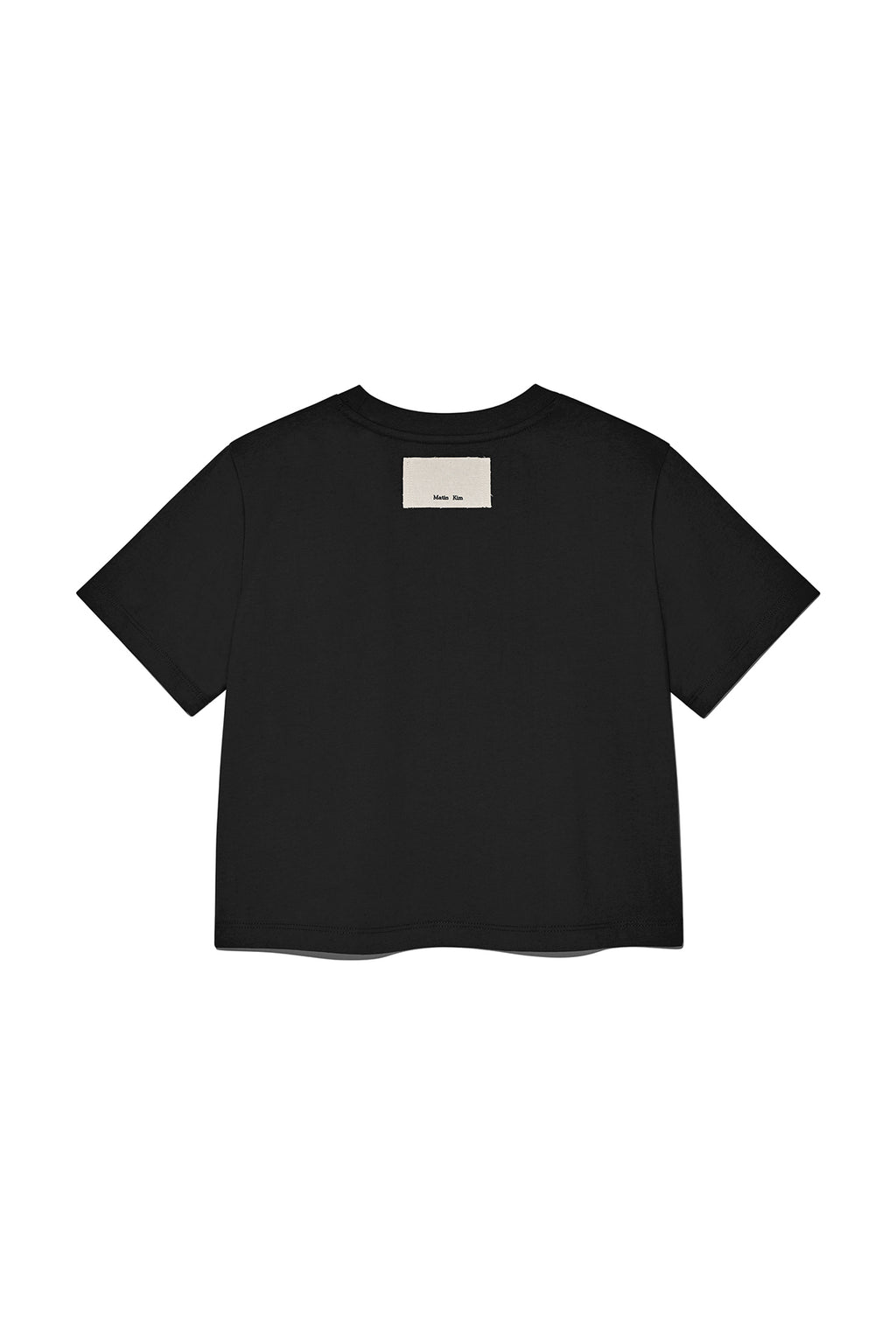 Matin Kim - Logo Thread Point Crop Top (Black) product image 2 | TRAB K-Fashion Australia