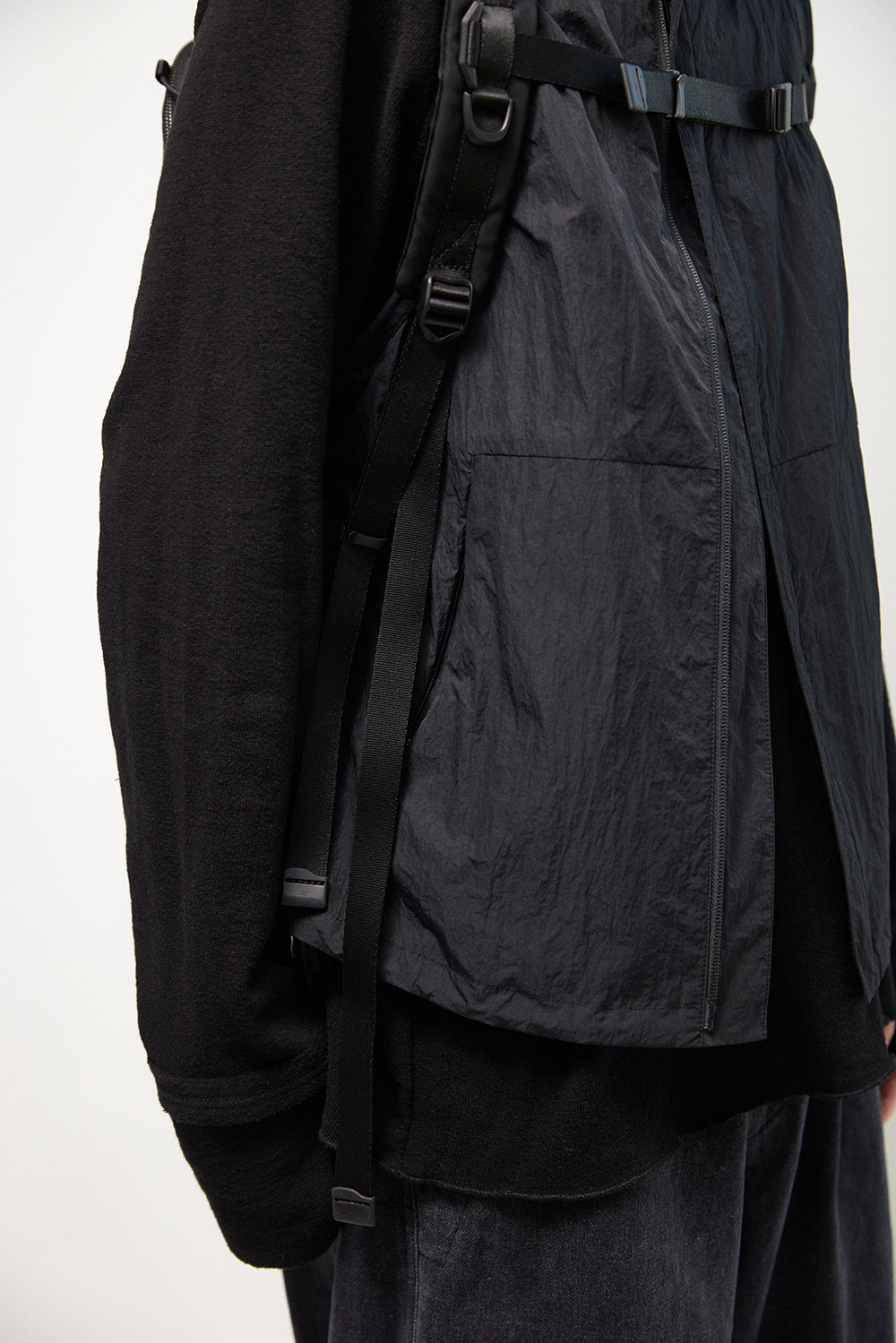 Hatchingroom - Nylon Leather Backpack (Black) product image 21 | TRAB K-Fashion Australia