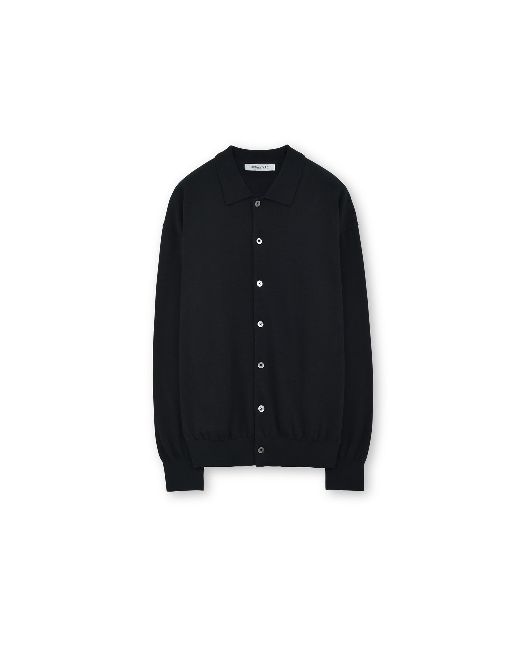 Brownyard - Collar Cardigan (Black) product image 3 | TRAB K-Fashion Australia