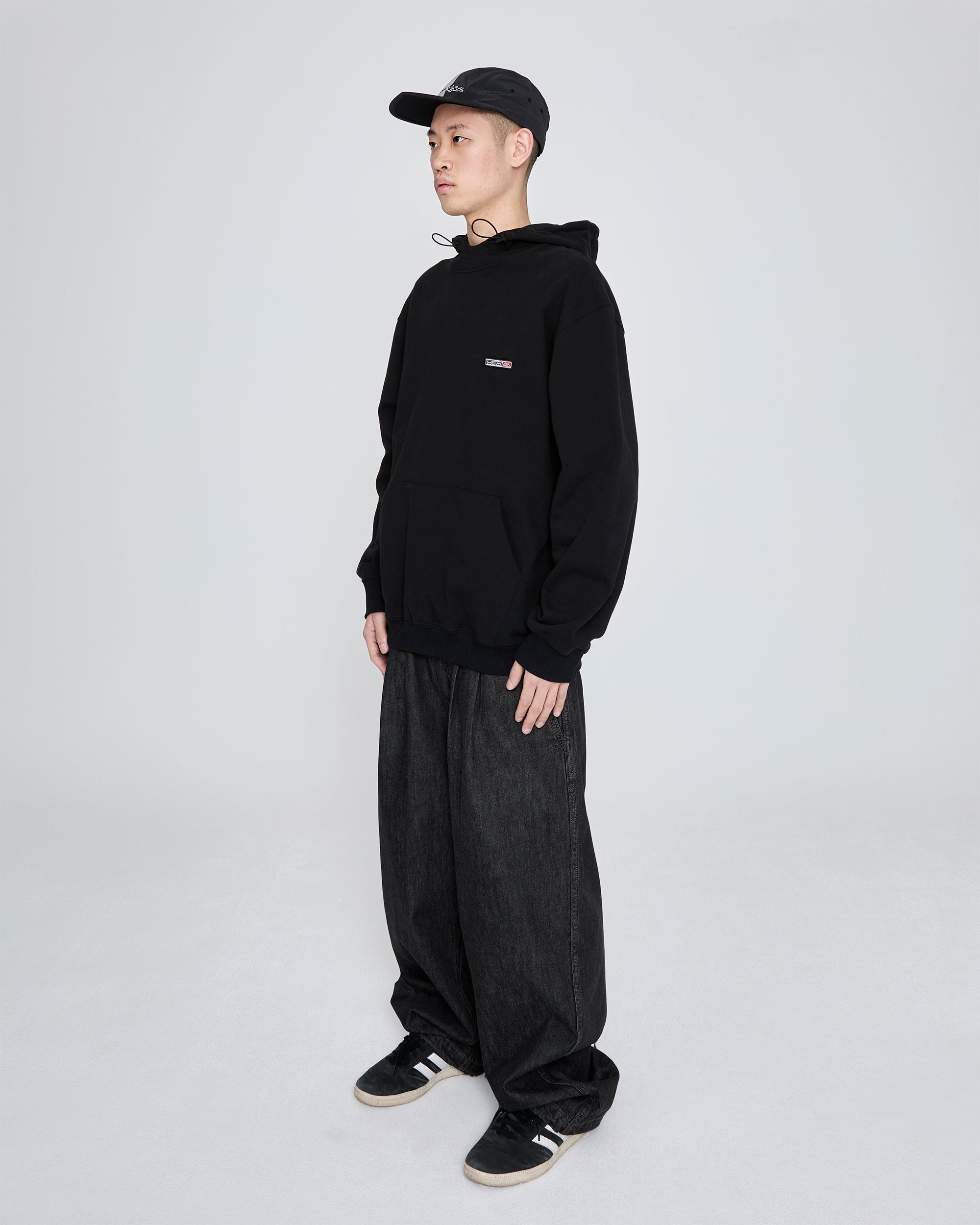 yeseyesee - Adjustable X-Hook Easy Denim Pants (Black) product image 8 | TRAB K-Fashion Australia
