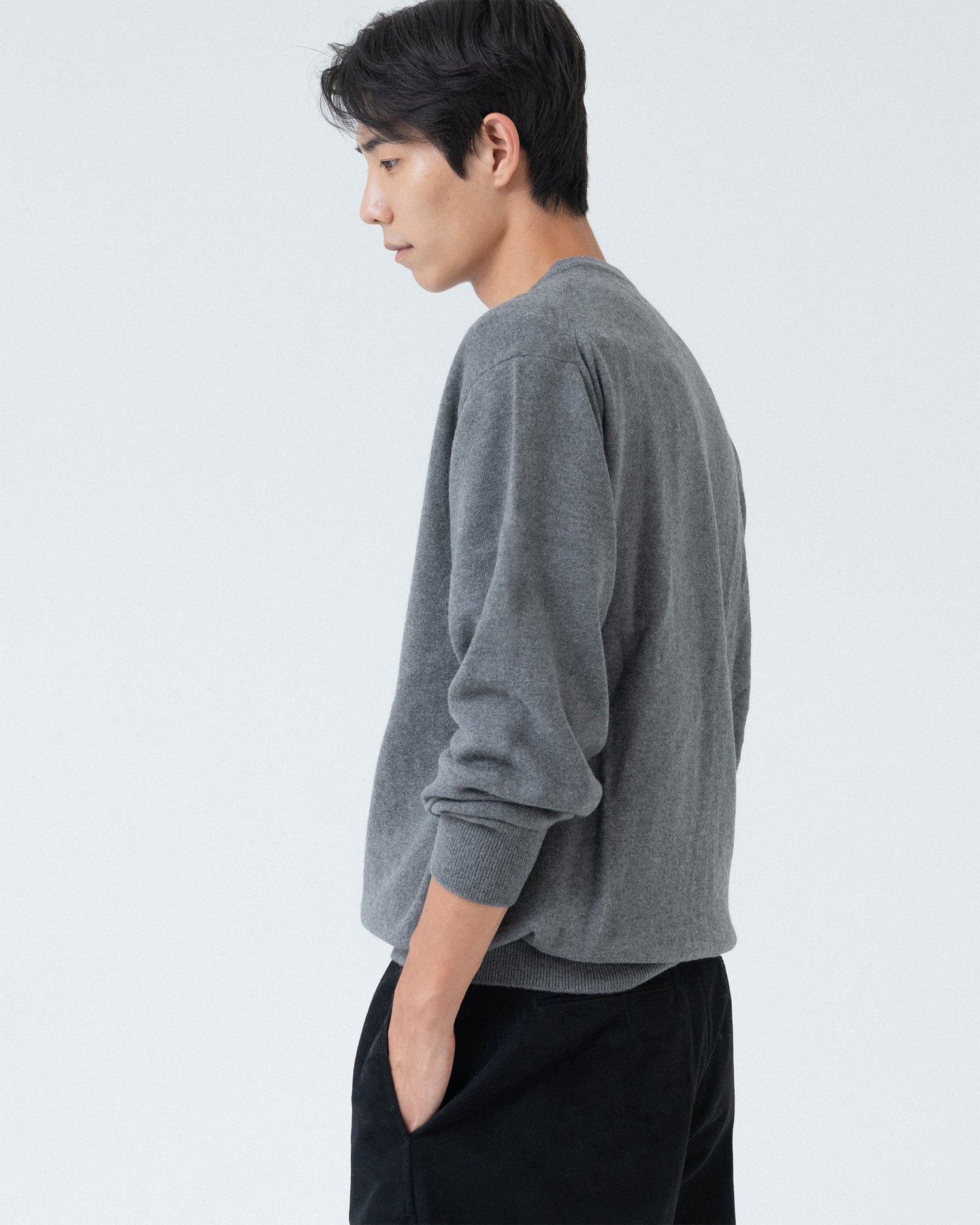 Brownyard - Round Cardigan (Grey) product image 2 | TRAB K-Fashion Australia