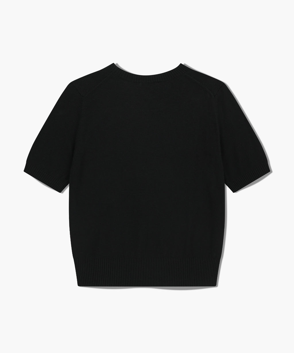 Marithe & Francois Girbaud - Half Knit Round Neck Cardigan Set Up (Black) product image 9 | TRAB K-Fashion Australia