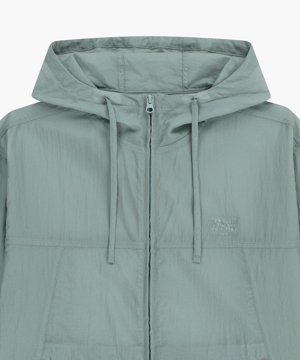 Marithe & Francois Girbaud - Hooded Packable Nylon Jacket (Mint Gray) product image 9 | TRAB K-Fashion Australia