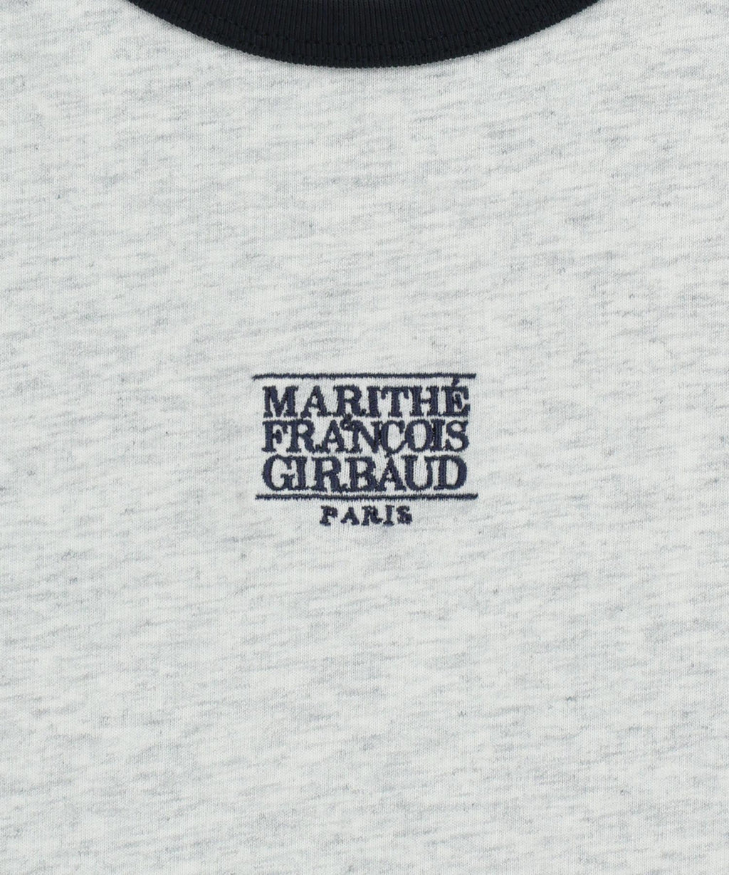 Marithe & Francois Girbaud - Classic Logo Ringer Tee (Light Heather Gray) product image 9 | TRAB K-Fashion Australia