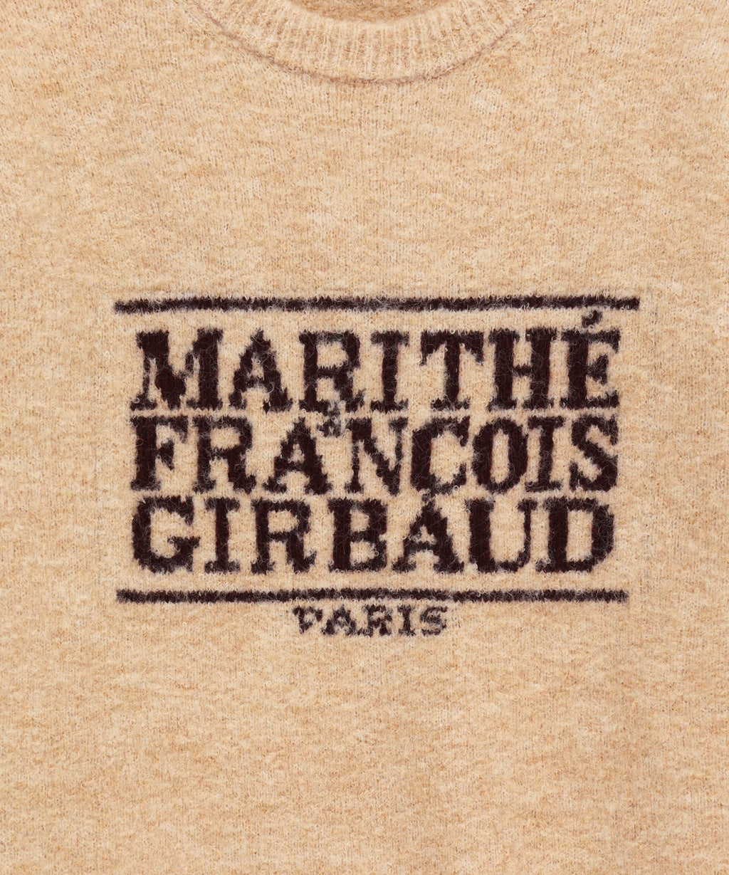 Marithe & Francois Girbaud - Boucle Classic Logo Knit Pullover (Ecru) product image 9 | TRAB K-Fashion Australia
